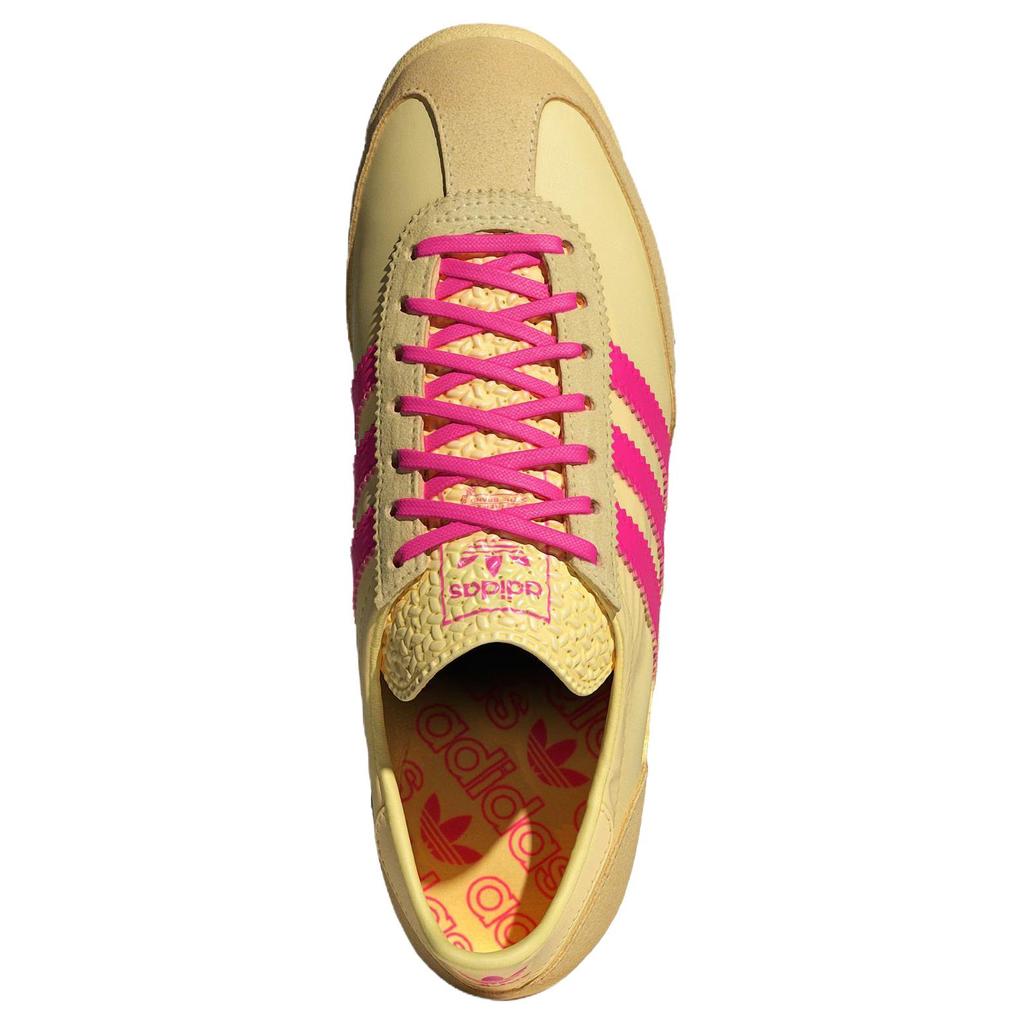 adidas SL72 OG Почти Желтый Шокирующий Розовый Женские Кроссовки Кремовый Основной Черный JQ6416