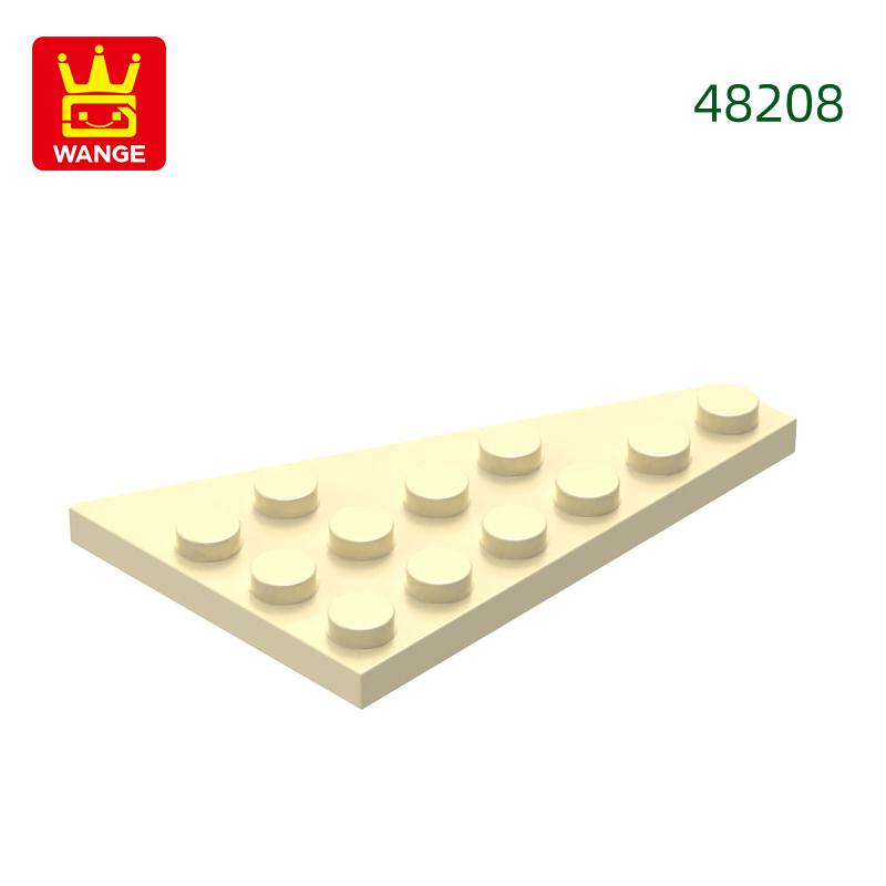 Нетоксичный 49 шт./лот 48208 4x6 Клин Левая пластина Строительные блоки Moc Классические аксессуары Совместимые с Кирпичными игрушками Подарочная коробка для детей