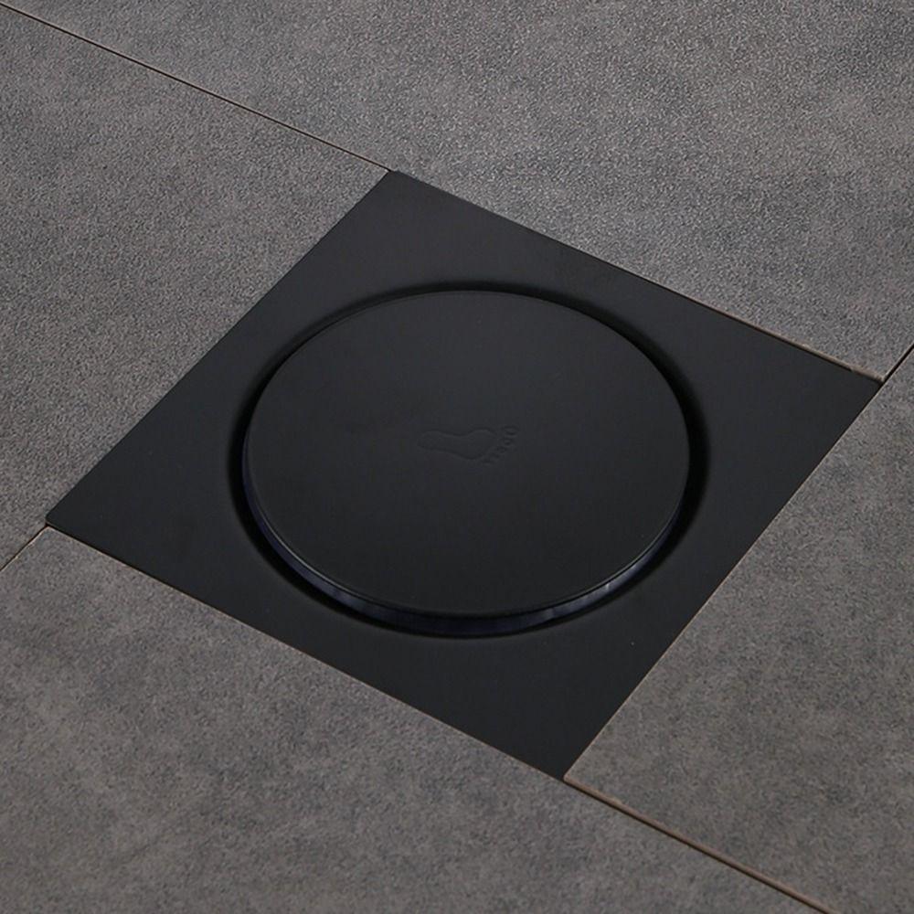 Press Type Square Shower Drain Removable Pop-up Drain Filter Floor Hair Catcher Laundry Floor