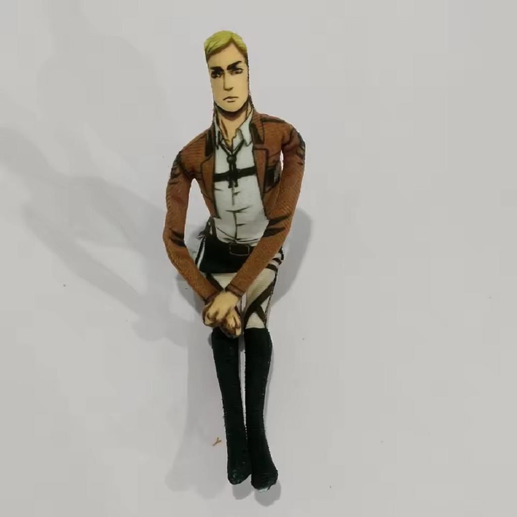 NEW Anime Attack on Titan Rivaille Ackerman Eren Jaeger Cosplay Doll Plush Stuffed Dolls Abstract Wire Skeleton Halloween Prop