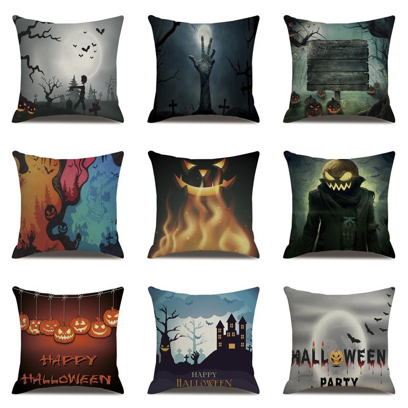 Хэллоуин Льняная Наволочка Наволочка с Принтом