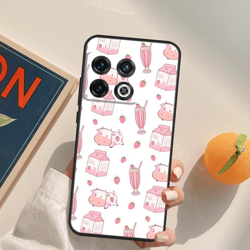 Милый чехол «Клубничное молоко» для OnePlus 15 13 12 11 13R 12R 10T 8T 13T OnePlus Nord 5 CE 3 2 4 Lite N20 N30