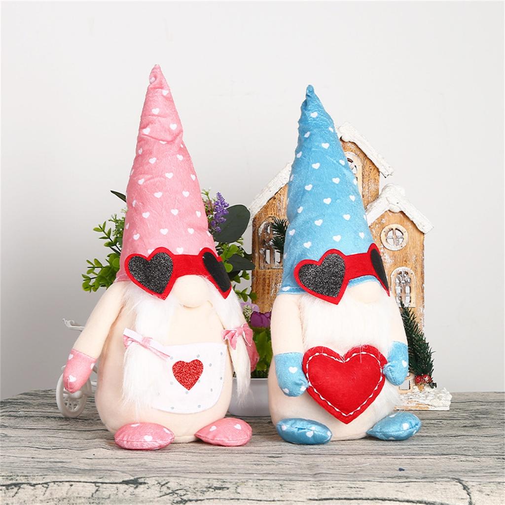 Holiday Decorations Valentine's Day Decorations Rudolph Doll Faceless Doll