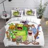 3D Cartoon Duvet Cover Bedding Set, My Game Singing Monsters Duvet Cover Pillowcase, Home Room Bedroom Decoration