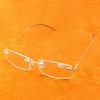Titanium Alloy 15 Layers Coated Medical Silicone Nose Pads Antislip Temple Rimless Frame Reading Glasses +0.75 +1 +1.25 To +4