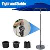 8/12Pcs Umbrella Stand Tube Pipe Sleeve with Hand Knob Tightening Screw Heavy Duty Umbrella Pole Mount Base