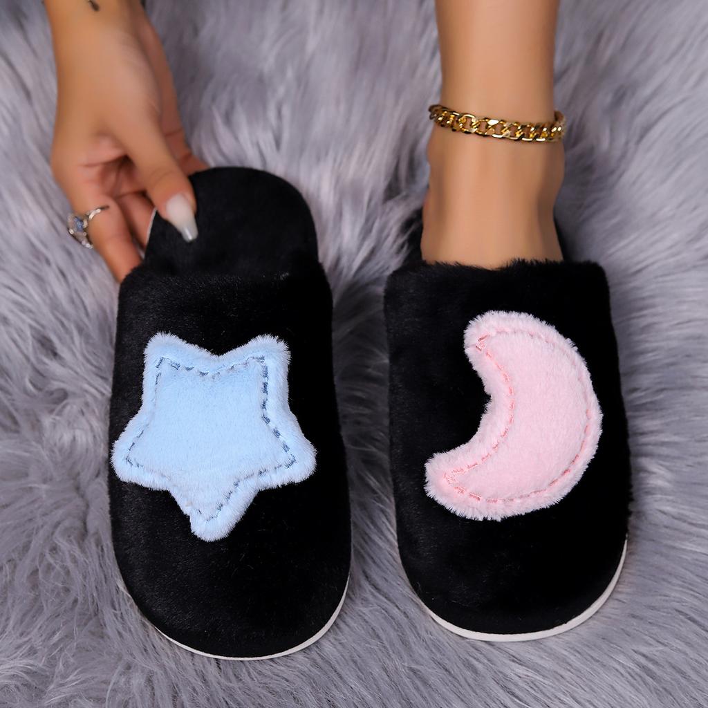 Shoes for Women Winter Men Couples Cotton Slippers Soft Thick Sole Non-slip Bedroom House Slippers Zapatos De Mujer Women Shoes