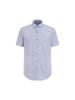 ZIOZIA Men'S Wrinkle-Free Semi-Wide Collar Slim Fit Short Sleeve Shirt_Abf2Wd1205