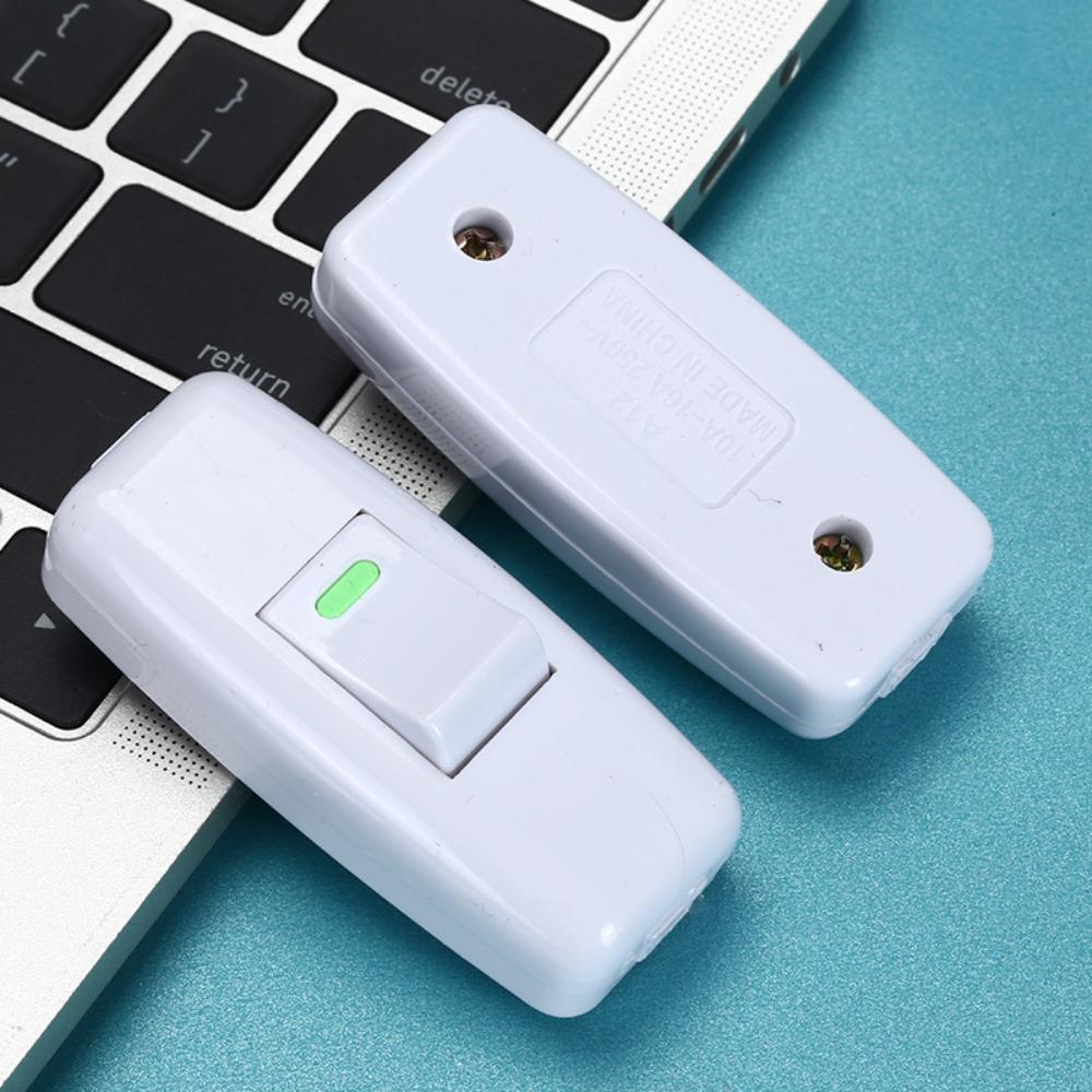 2 шт. Классический маленький тумблер Пластиковый выключатель света Встроенный Вкл/Выкл Переключатель в форме лодочки Настольная лампа