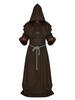 Medieval Monk & Wizard Costume - Halloween Grim Reaper Robe for Cosplay & Role-Playing