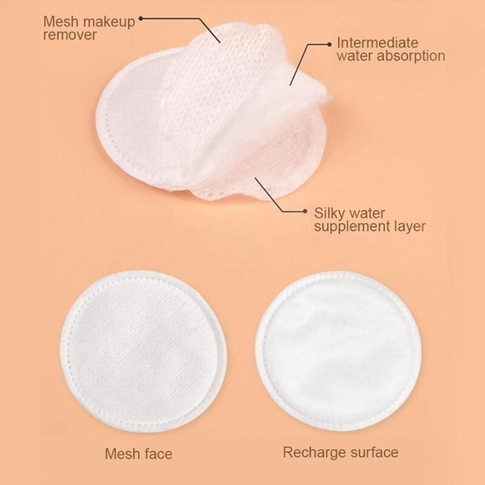 200/500 шт. 3-слойные подушечки для снятия макияжа, мягкие подушечки для снятия лака, ватные диски для глубокого очищения