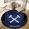 Коврик для стула West Ham United Круглый ковер-Ковер для офиса, Нескользящий, Подходит для декора гостиных, спален.1205029a