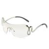Солнцезащитные очки Conjoined Personality Animal Viper Y2k Convex Shape Metal Sunglasses