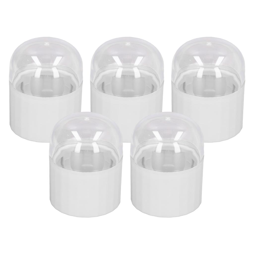 5pcs Makeup Sponge Travel Case Double Layer Hollow Airy Bracket Dust Proof Cover Beauty Egg Holder W