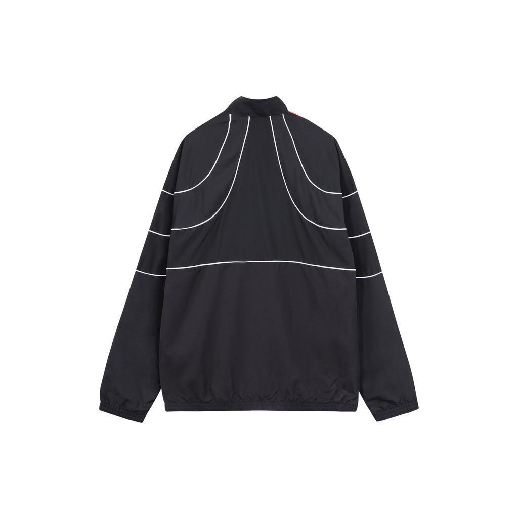 Adidas Originals Retro Sports Jacket With Contrast Stripes Men Jackets Black FM3911