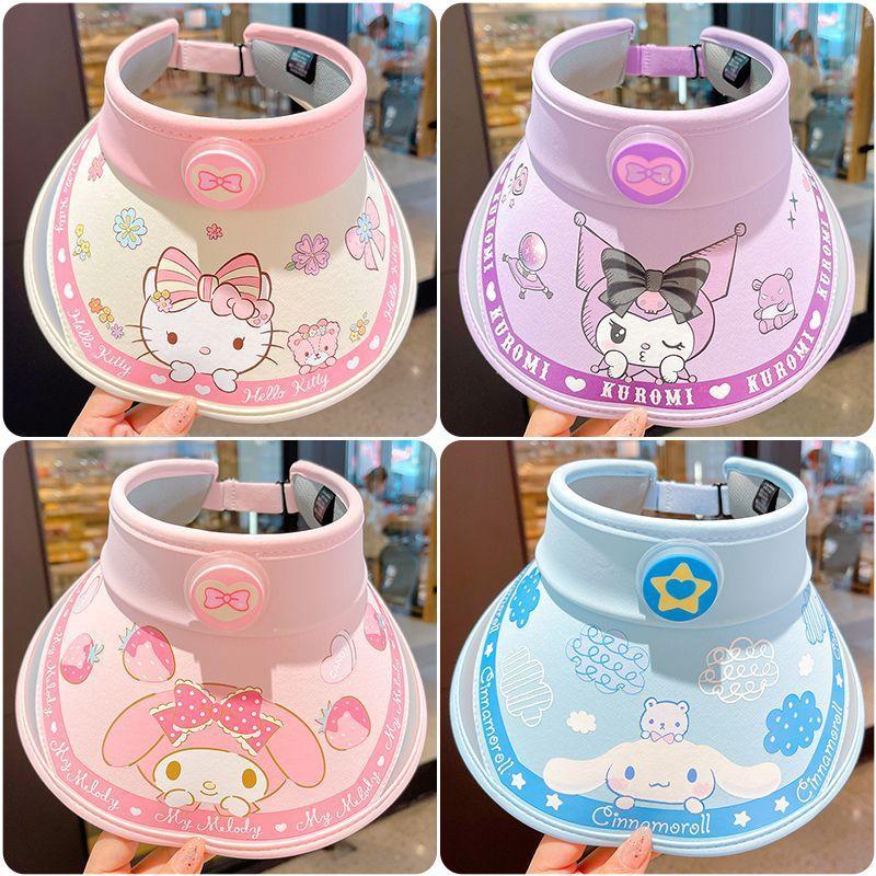 Детская солнцезащитная шляпа Hello Kitty с широкими полями для летней защиты на улице