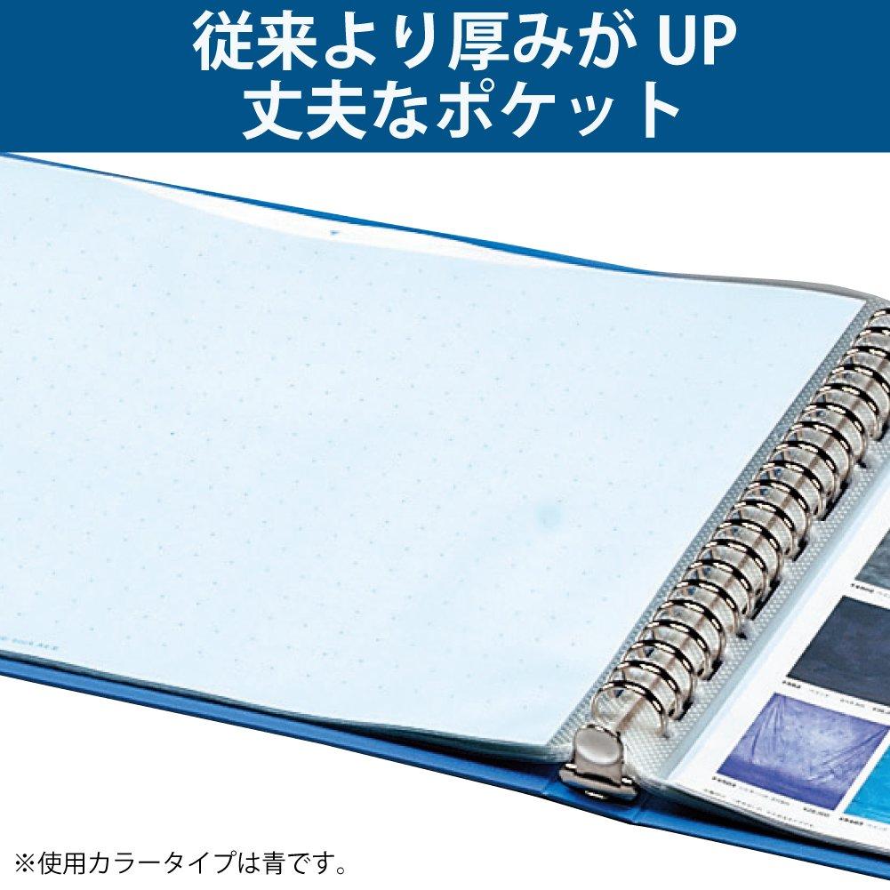 Kokuyo File Clear Wave A4 25 File, Cut, Refillable, Size, Vertical, Sheets, La-T740NDM