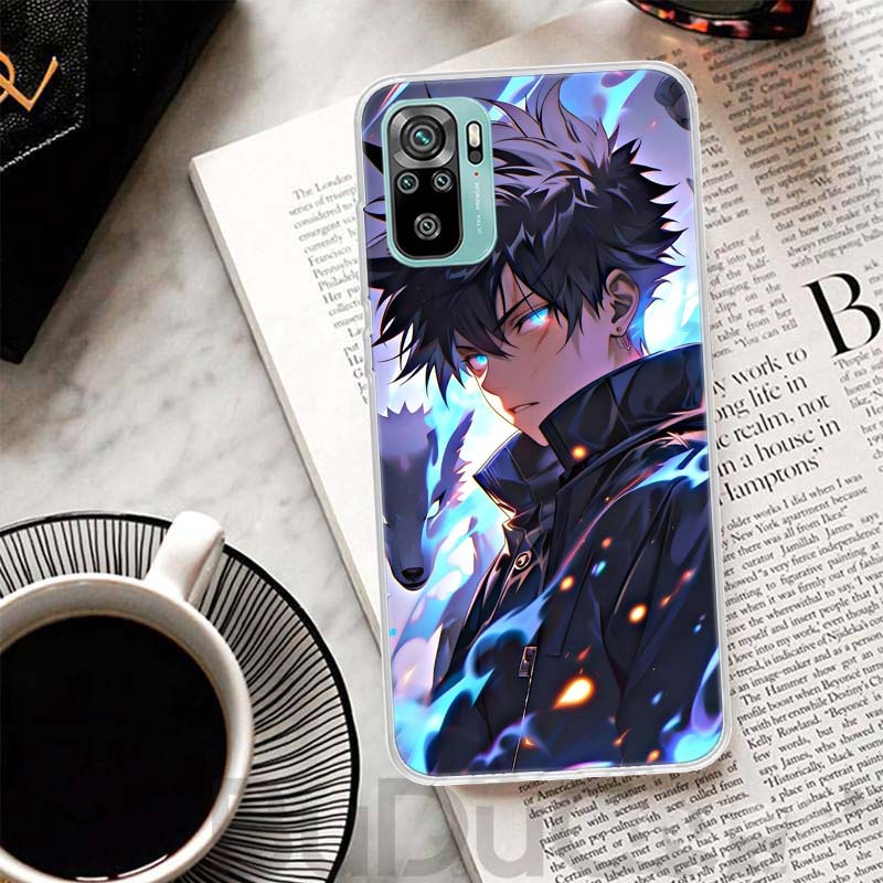 Kaisen J-Jujutsu Фушигуро Мегуми Чехол Для Xiaomi Redmi Note 14 13 12S 12 11 Pro Plus Чехол Для Телефона 11S 10S 10 11E 11T + 9S 9 Prin