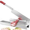 Manual Meat Slicer, Meat Cutter, Bone Cutter, Stainless Steel, Double Blade, Adjustable Thickness, Washable, Labor-Saving, Durable, Safety Latch, for