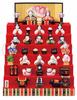 Nishikisai Hana Kazari Hina Dolls Male Female Hinamatsuri (Seven-Tiered Display) [Height 3.5cm, 3cm] (Doll Festival)