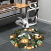 1pc Tropical Monkey Office Round Area Rug, Under Office Chairs Bedroom Living Room Home Decor, Room Deco