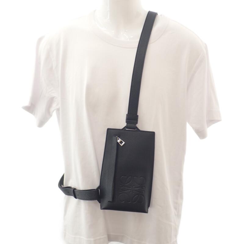 LOEWE  C500P02X02 body bag black Calfskin mens