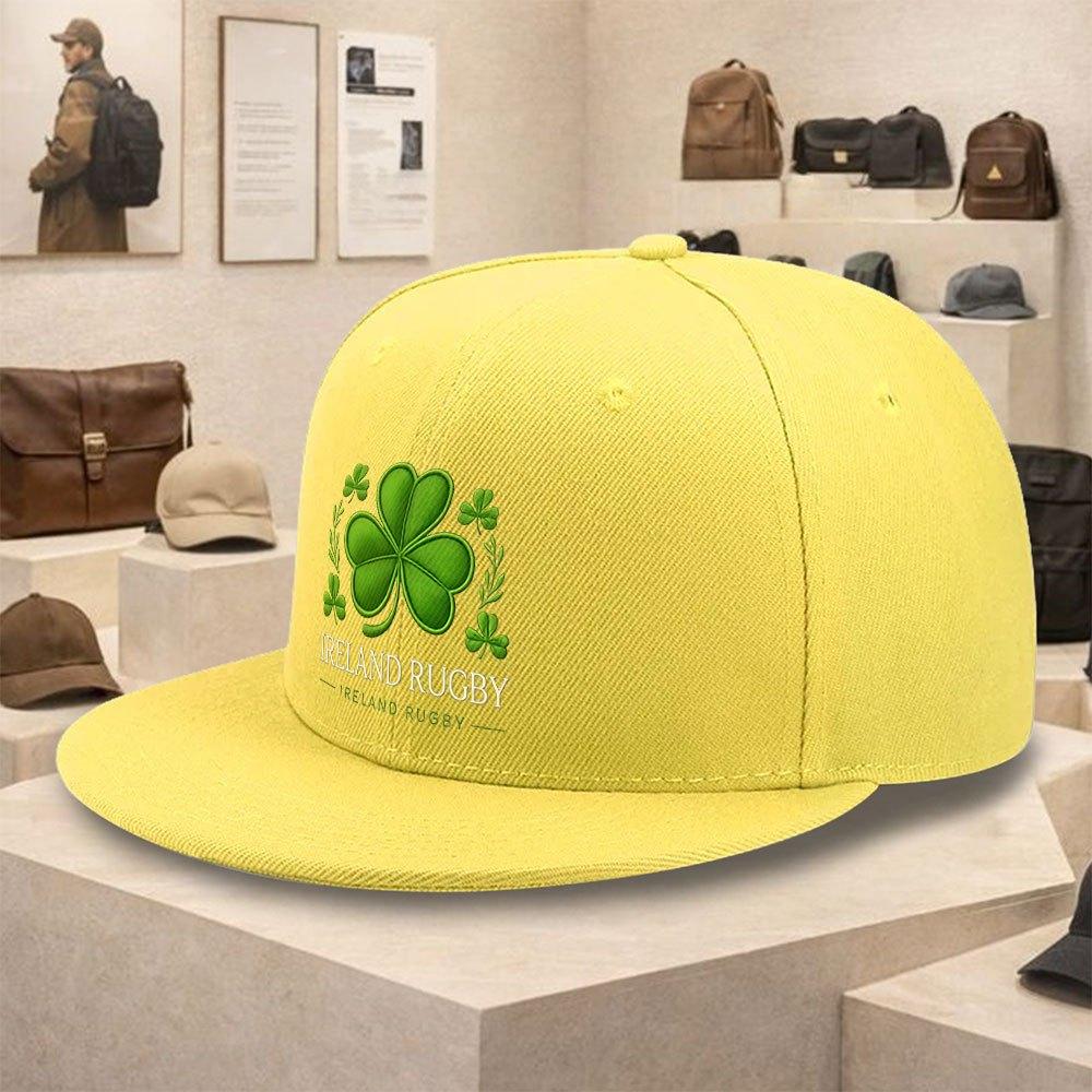 Ireland Rugby Shamrock Flat Brim Hip Hop Baseball Cap Polyester Snapback Unisex Casual Street Style