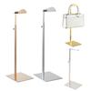 Adjustable Height Bag Storage Rack Shoulder Bag Holder Purse Display Stand Handbag Display Organizer Included Stainless Steel Bag Hanger Stand