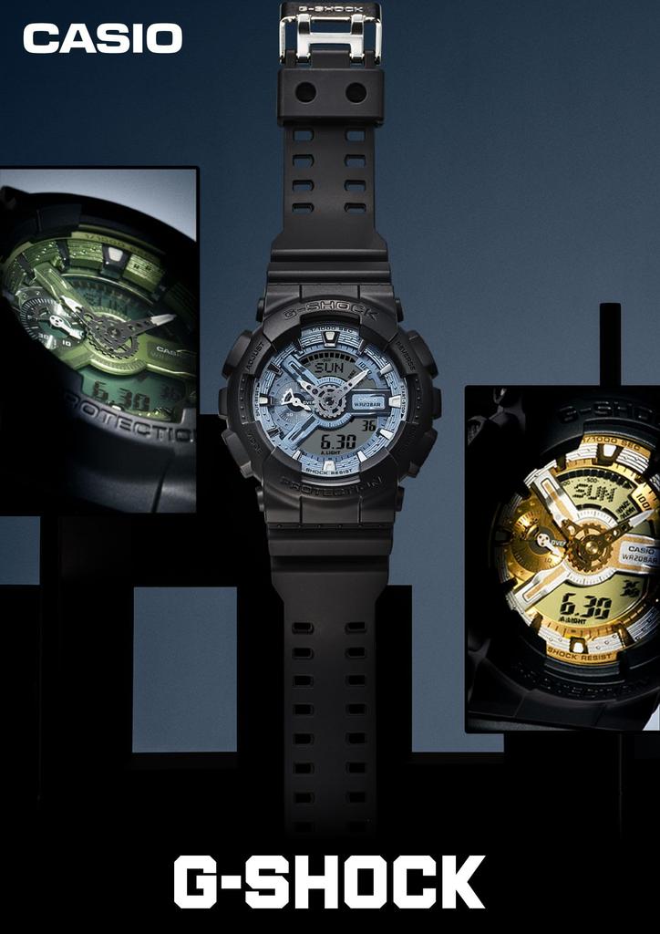 Часы Цветной циферблат Серия Черный [Casio] G-Shock []Металлический GA-110CD-1A3JF Мужские