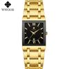WWOOR Fashion Mens Watches Top Brand Luxury Wrist Watch Quartz Square Waterproof Geneva Design Mens Clock Relogio Masculino