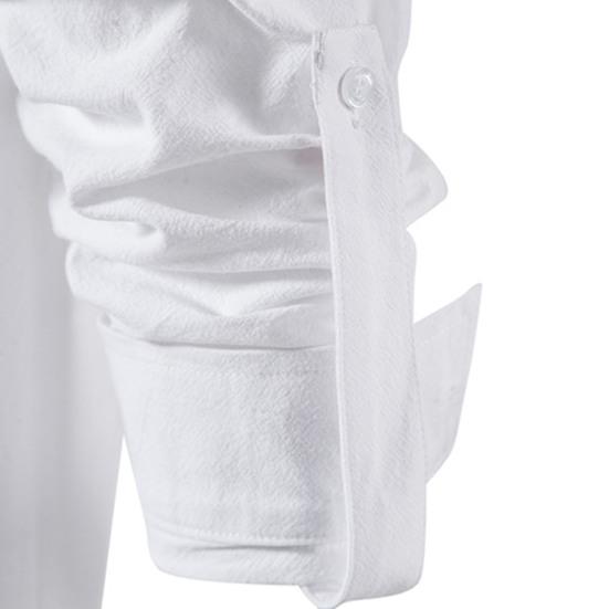 Мужская рубашка, тонкая неувядающая удобная классическая однотонная красивая повседневная футболка для йоги для офиса