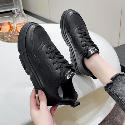 Модные женские кроссовки из кожи, повседневная обувь, на шнуровке, легкие кроссовки для ходьбы, Zapatillas 2024, женская вулканизированная обувь