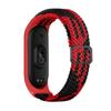 Pasek do Mi Band 9 Beline Nylon Czarno-czerwony