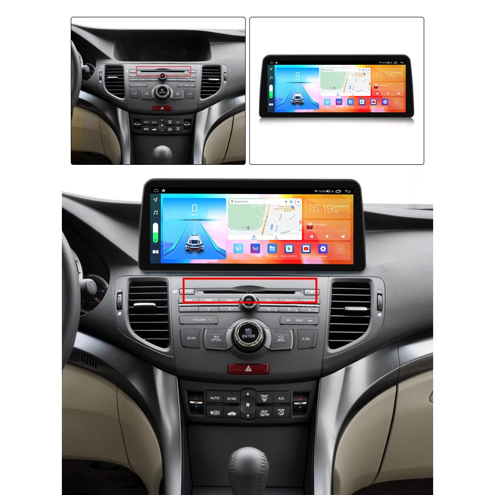 12,3" Android 10 Автомагнитола Радио Навигация GPS 2+32 ГБ DSP Для Низкой Комплектации Acura TSX