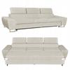 Sofa 3 Seater Sofa Bed with Sofa Bed. Bosso Family Sleeping Furniture Beige Velvet