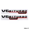for Mercedes Benz body leaf panel car emblem modification side emblem 4MATIC+car sticker a pair V6 BITURBO AMG emblem suitable BE1