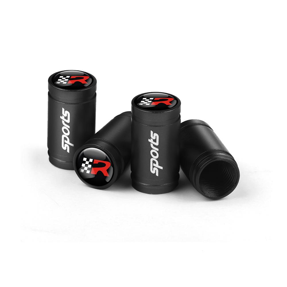 rldf3 4Pcs Car Wheel Tire Air Valve Dust Caps Accessories For SEAT Leon FR Cupra Tarraco Mk2 Mk3 5f 1p Ibiza 6j 6l Arosa Ateca Altea