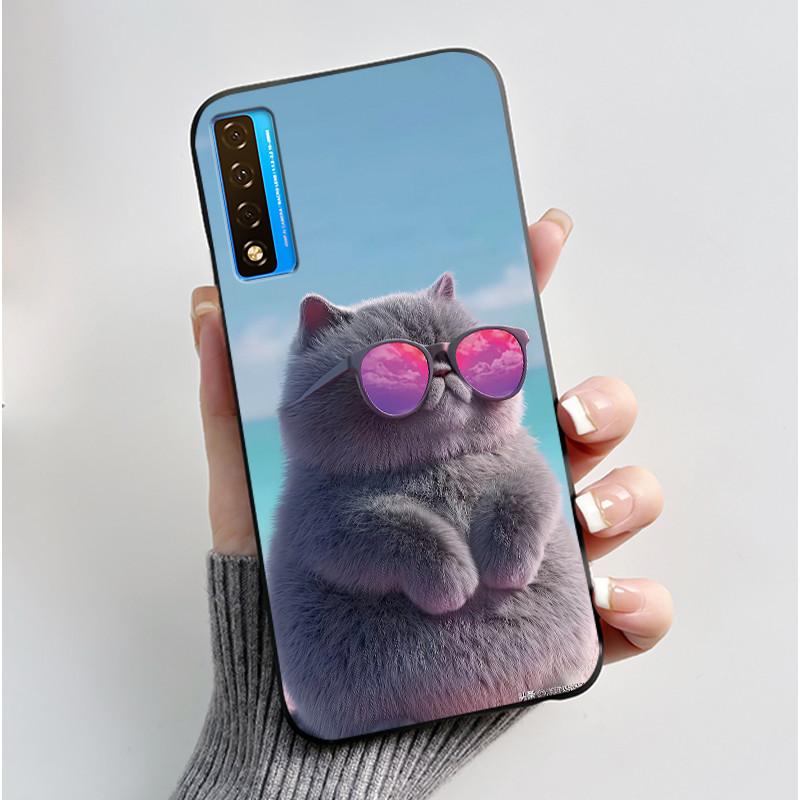 Чехол для TCL 20 20S 20 Pro 5G 20L Plus 20L+ Чехол Роскошный Дракон Милый Крутой Мальчики Девочки Черный Мягкий Силиконовый Чехол для Телефона Задняя Крышка