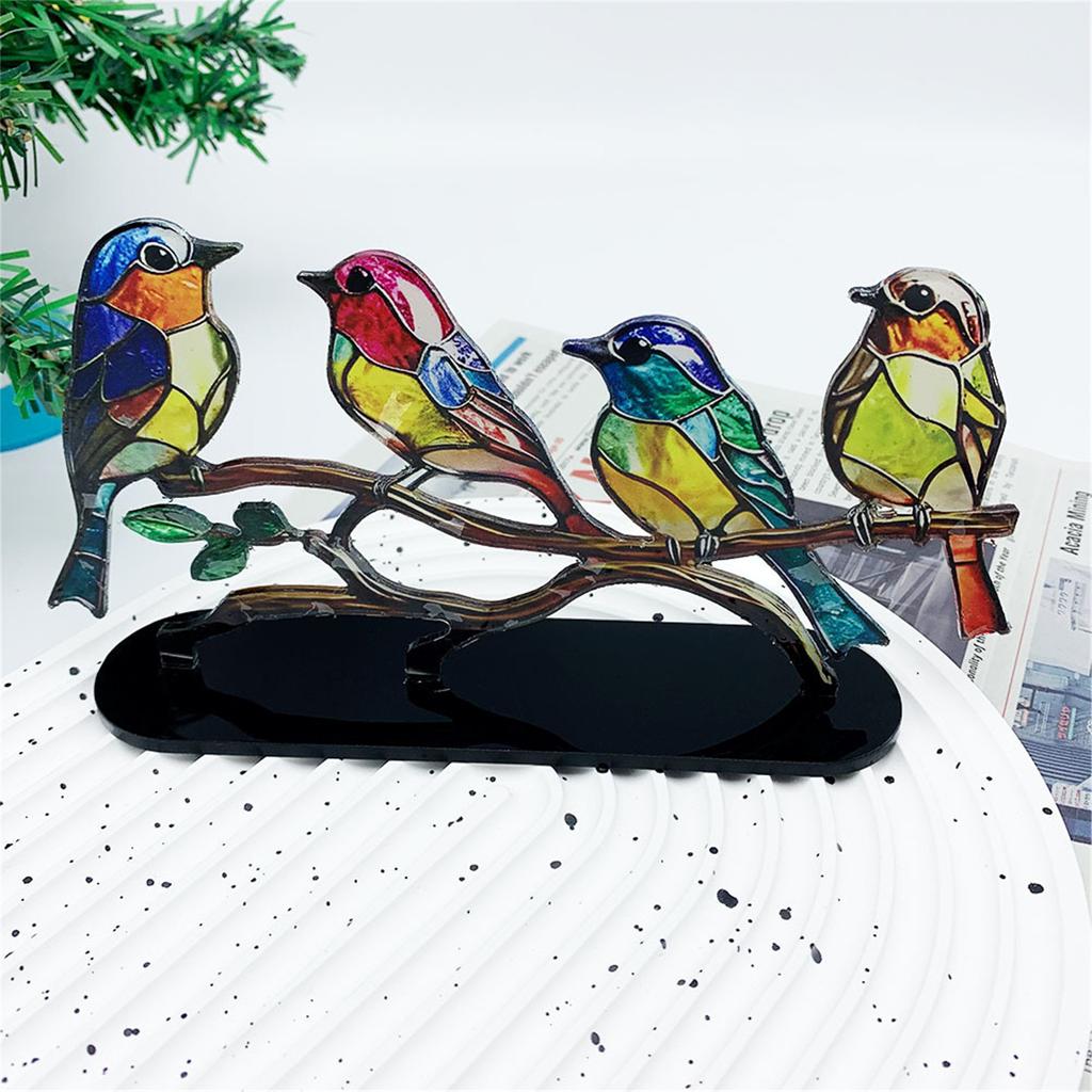 Bird Desktop Ornament Modern Acrylic Bird Figurine Decorative Art Ornaments for Cabinets Offices Living Room Home Decor