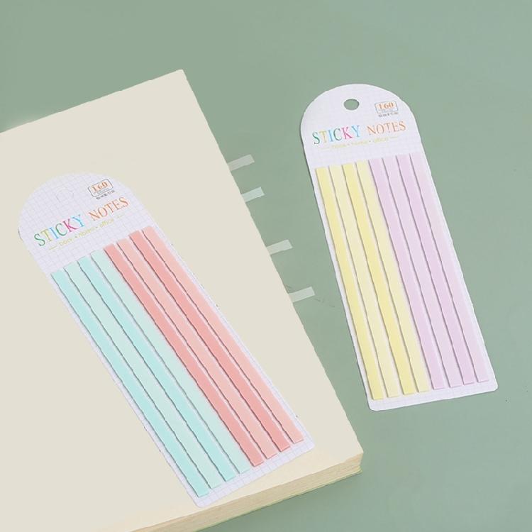 Long Strips Stick Tabs for Notebooks, Writable and Repositionable Stick Index Tabs Book Tabs Flags Adhesive Page Markers
