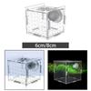 Aquarium Fish Breeder Box Square Suction Cup Hatching Incubator Box for Aggressive Fish Baby Prawn Shrimp Clownfish Newborn Fry