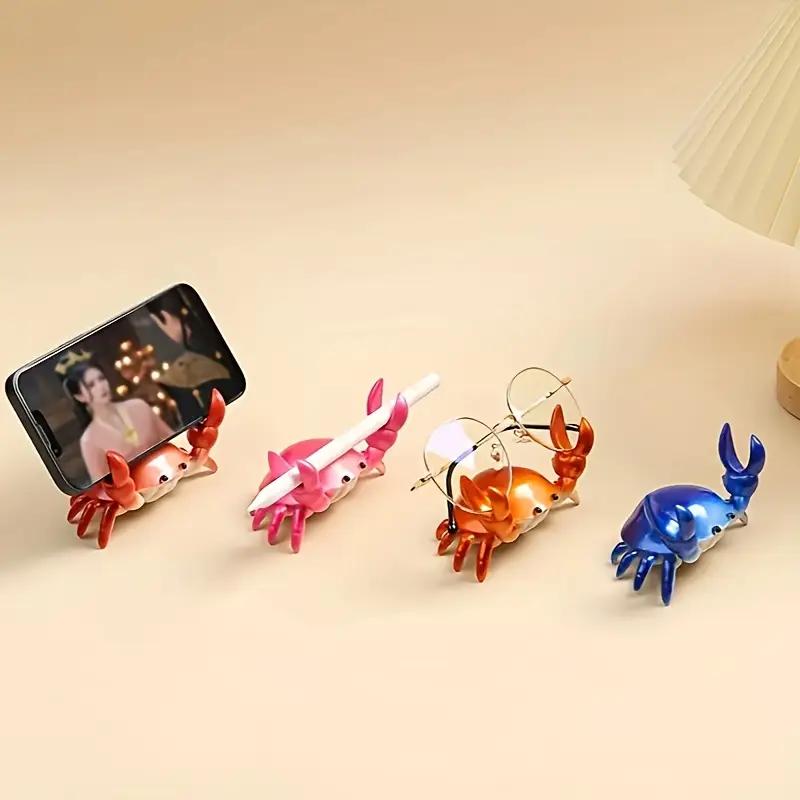 Подставка для ручек в виде краба, милый новенький органайзер для стола, забавная подставка для ручек в виде краба, уникальный декор для офиса, канцелярские принадлежности в подарок