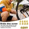12 шт. M5x9 велосипедный болт дискового тормоза сверхмощный цветной металл T25 горный велосипедный ротор дискового тормоза винт Запчасти для велосипеда сменные аксессуары