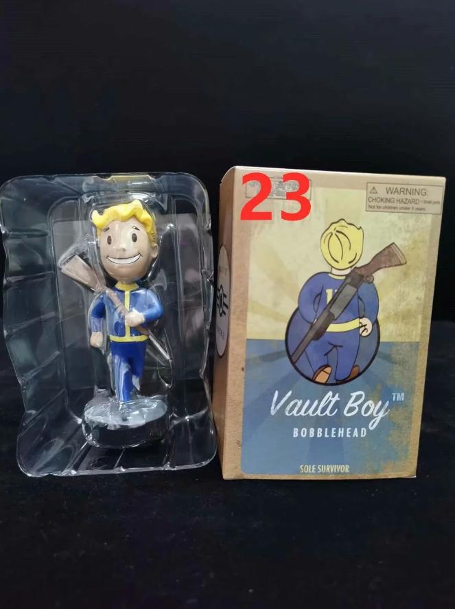 Милый Бобовая Голова Vault Boy Полный Набор Аниме Фигурка Действия Игрушки Статуя Коллекция Модель Кукла Настольное Украшение Дисплей Игрушки Подарки