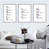 Любовь Дом Семья Цитаты Холст Картина Черно-белые настенные художественные постеры и принты Минималистичная картина Гостиная Домашний декор HD3110