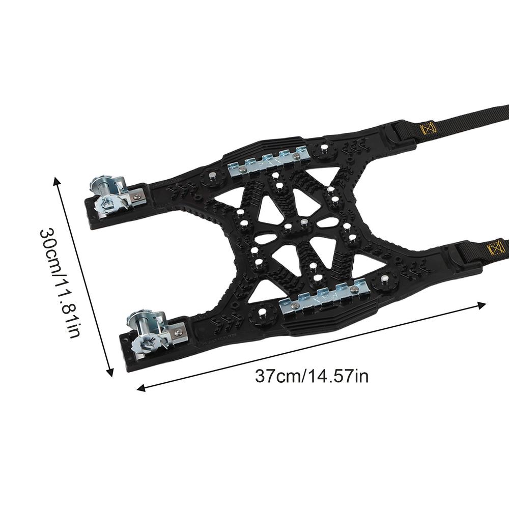 6 шт. цепей противоскольжения для автомобильных шин, противоскользящие цепи для тяжелых условий эксплуатации, регулируемые зимние цепи для автомобилей 165-275 мм R12 - R19, цепи для снега и грязи