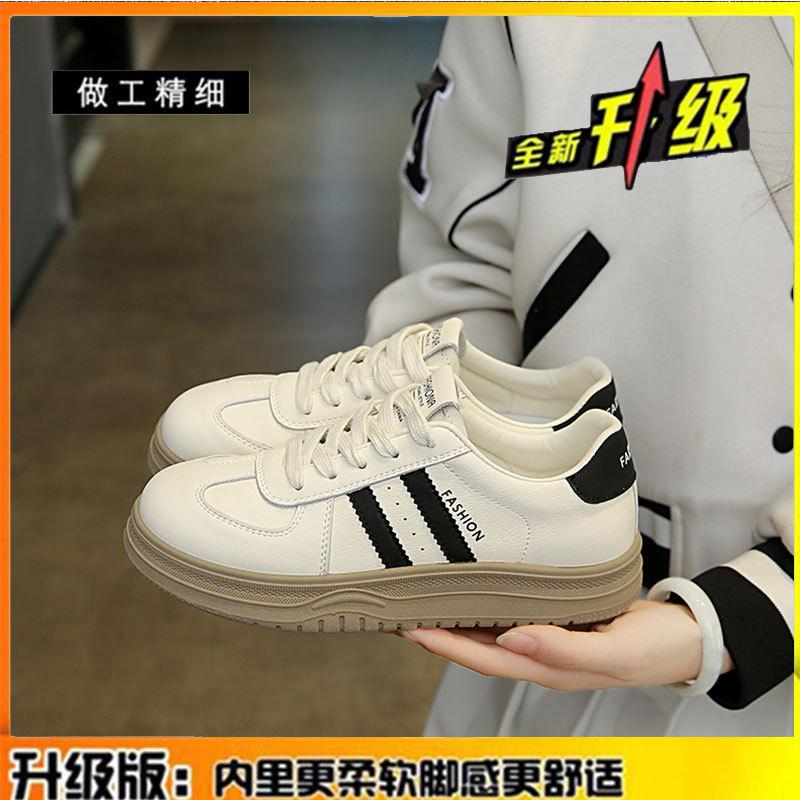 Кожаные белые туфли на платформе, женская обувь 2025 года, весна-лето, новые высокие туфли, детская повседневная обувь, женская спортивная обувь