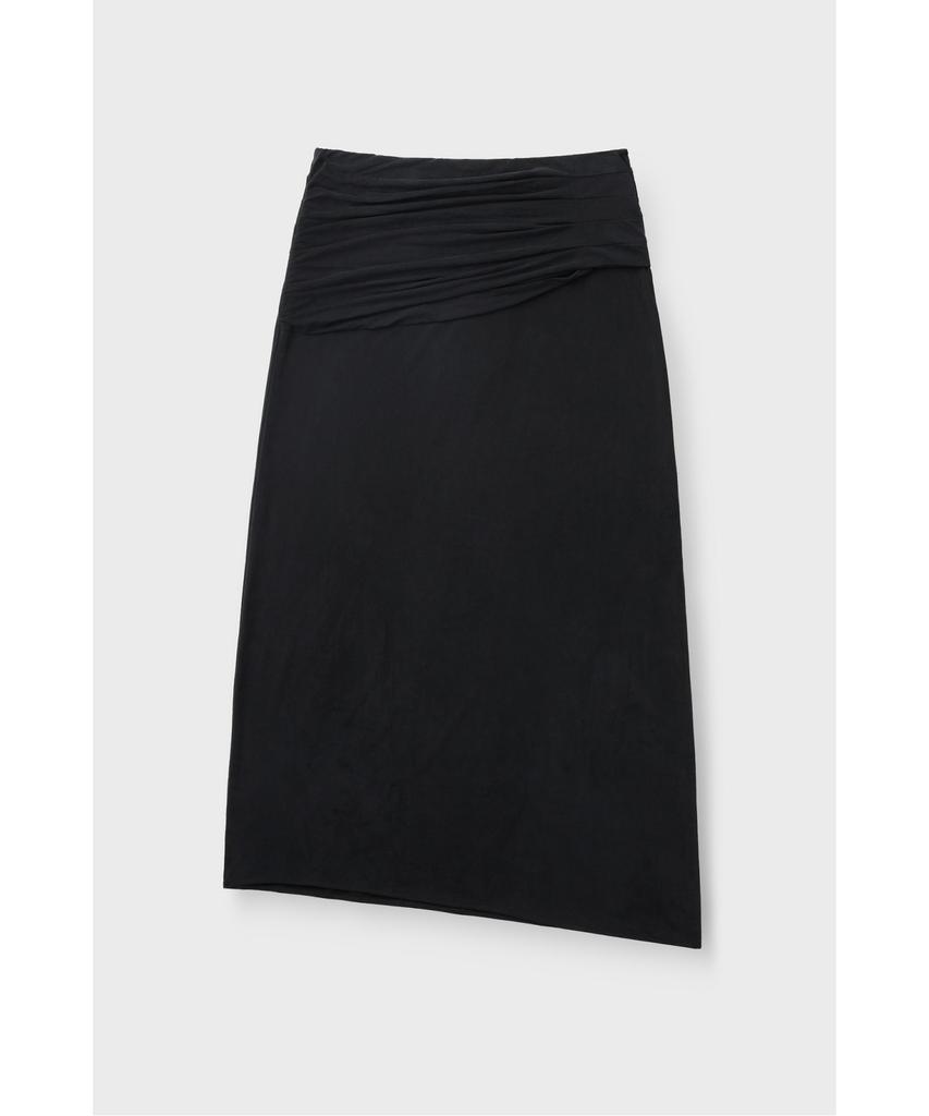 IROWOMEN Emeraude Soft Jersey Long Skirt Iokaa26104Bkl