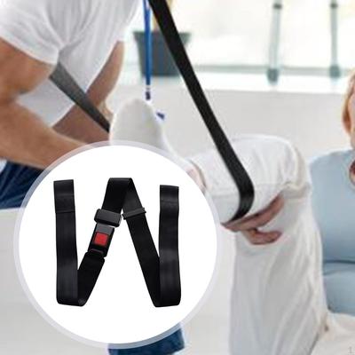 Ремень для мобилизации конечностей Эластичная лента Многофункциональная тренировка йоги Черный