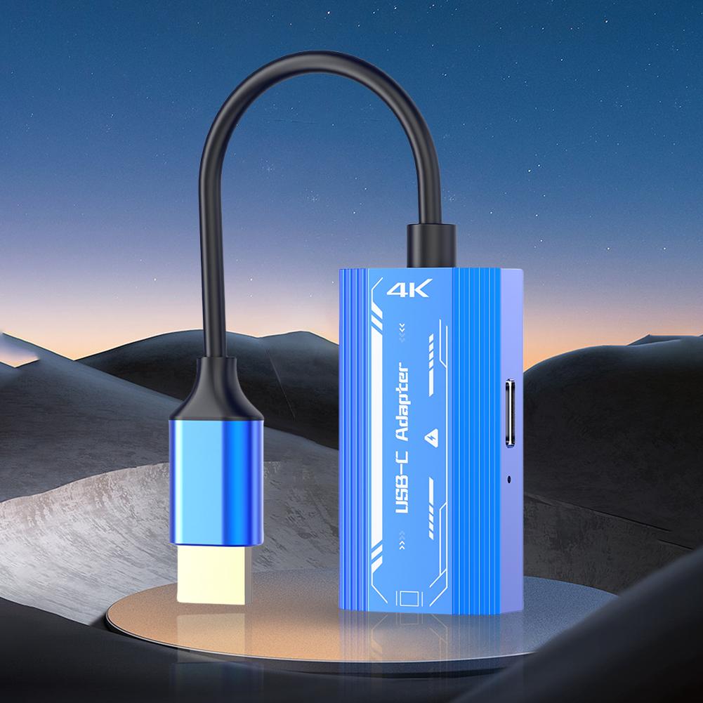 Совместимость с HDMI 4K/60 Гц и кабелем Type-C, постоянный ток 5 В для очков дополненной реальности XREAL/Rokid Air для Samsung S22/S23 для Switch/Steam Deck/ROG Ally
